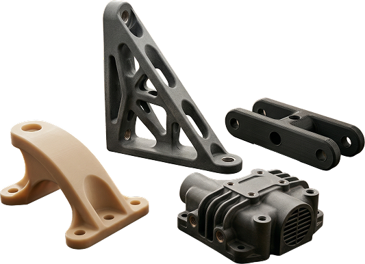 FDM 3D printed materials and engineering parts