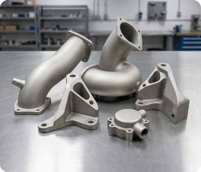 Metal 3D printed parts for heat treatment
